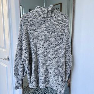 Cozy Gray Turtleneck Sweater